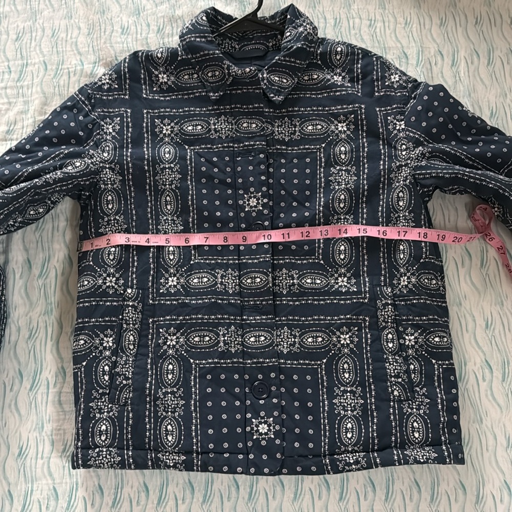 Blue Patterned Jacket - image 7